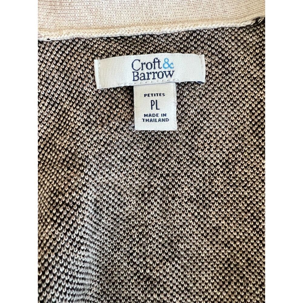 CROFT & BARROW - LEOPARD PRINT CARDIGAN - SIZE PL - Picture 4 of 6